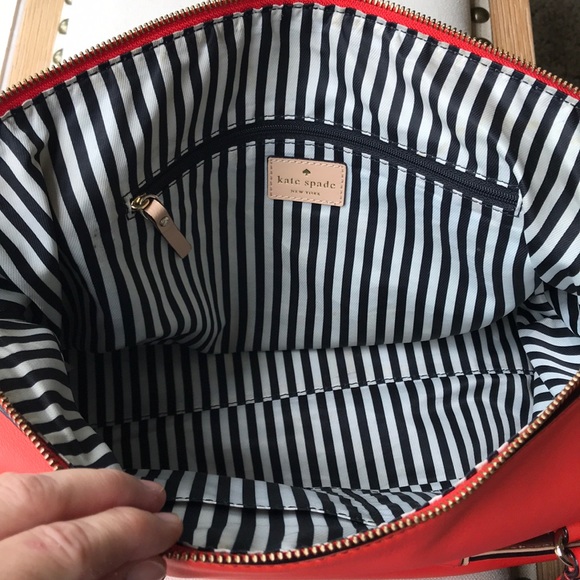 Kate Spade "Theresa" Purse w/ Dustbag LARGE/ Flame - Picture 2 of 8